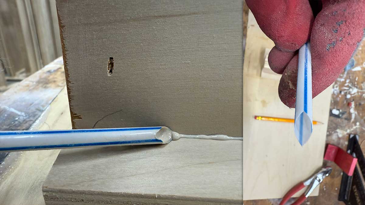 How to Clean Up Wood Glue with a Straw (Simple Shop Hack)