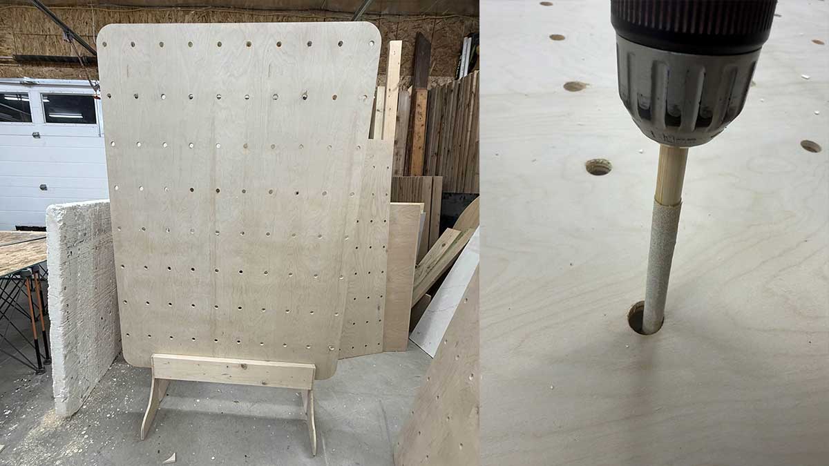 How To Sand Hard To Reach Holes With A Drill And Wooden Dowel